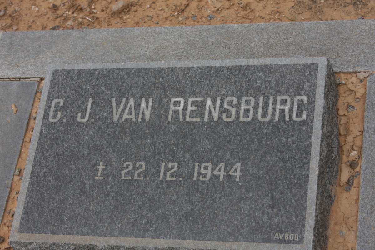 RENSBURG C.J., van -1944