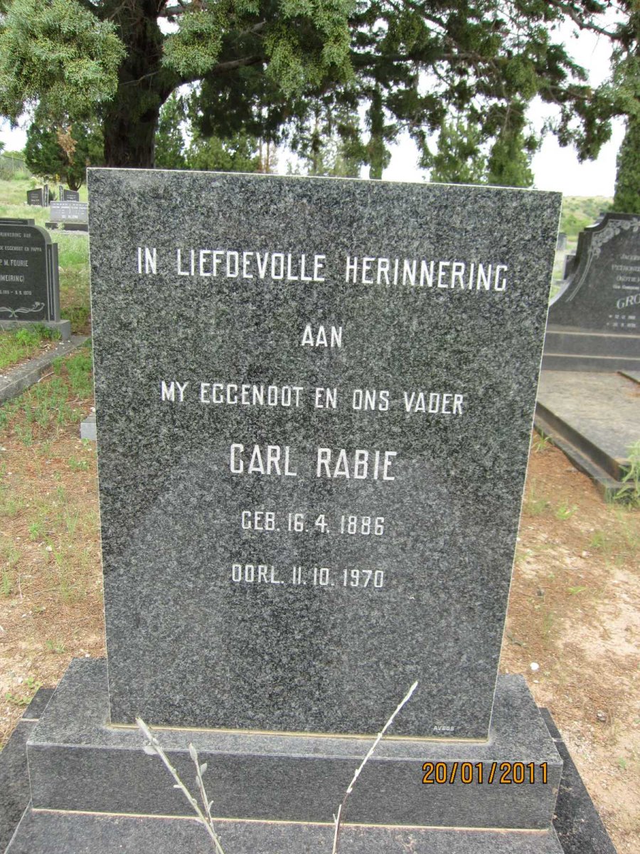 RABIE Carl 1886-1970