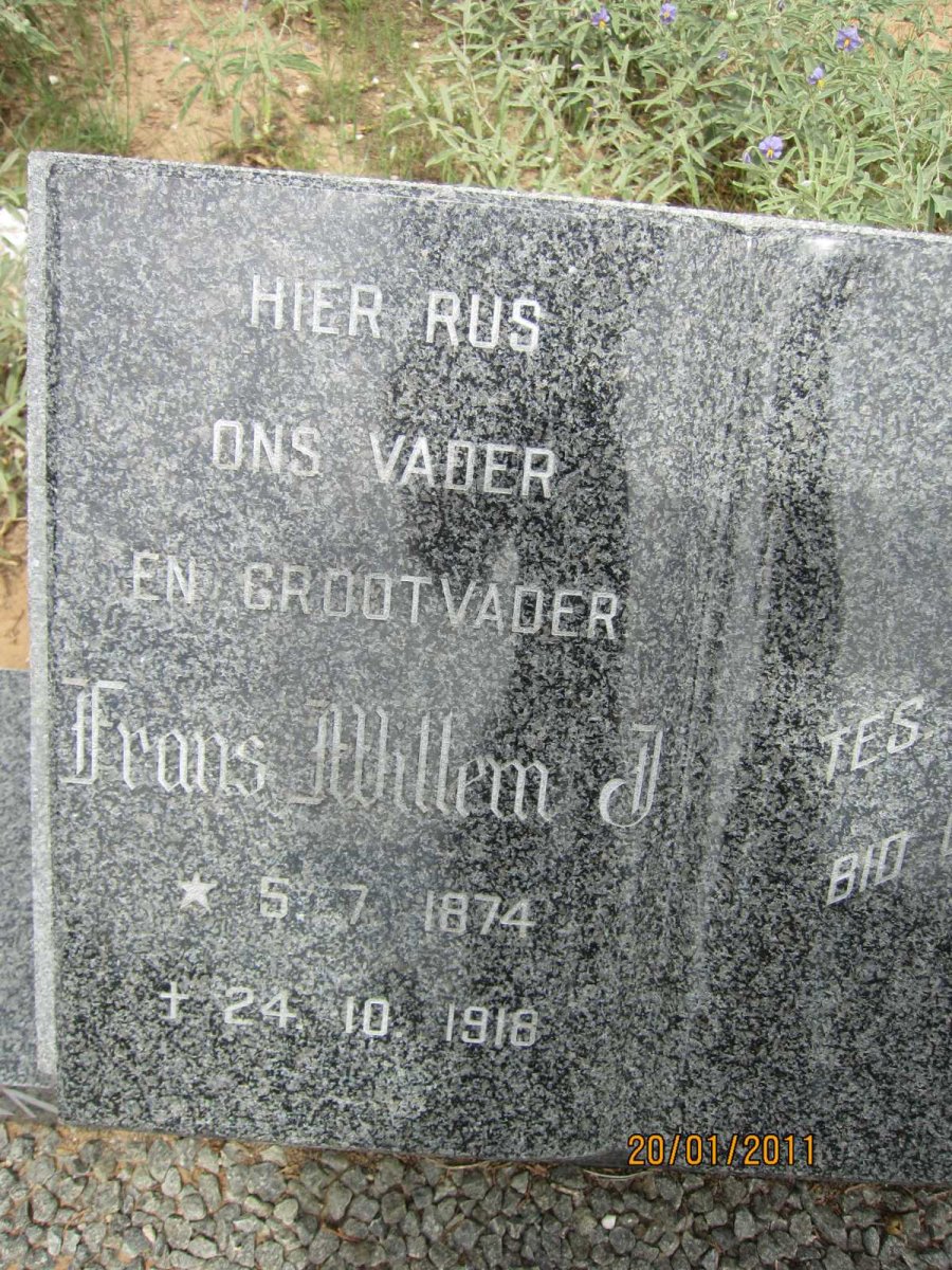 RENSBURG Frans Willem J., Janse van 1874-1918