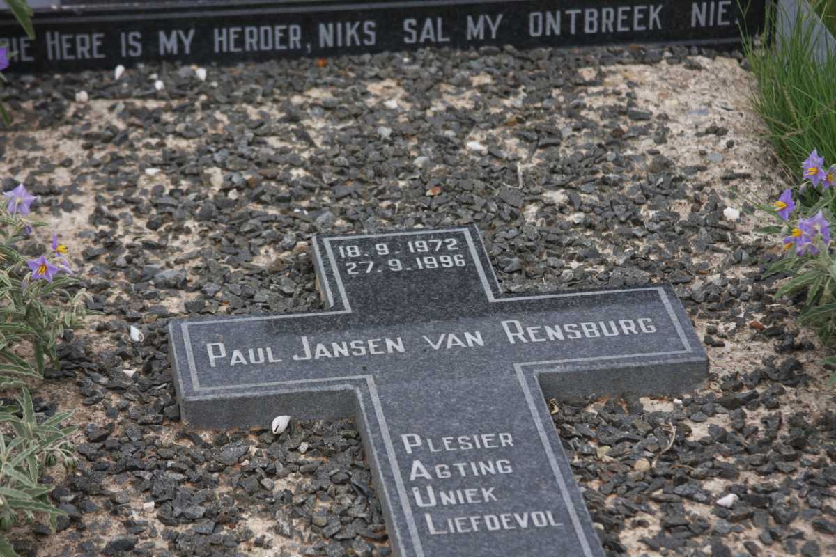 RENSBURG Paul, Jansen van 1972-1996
