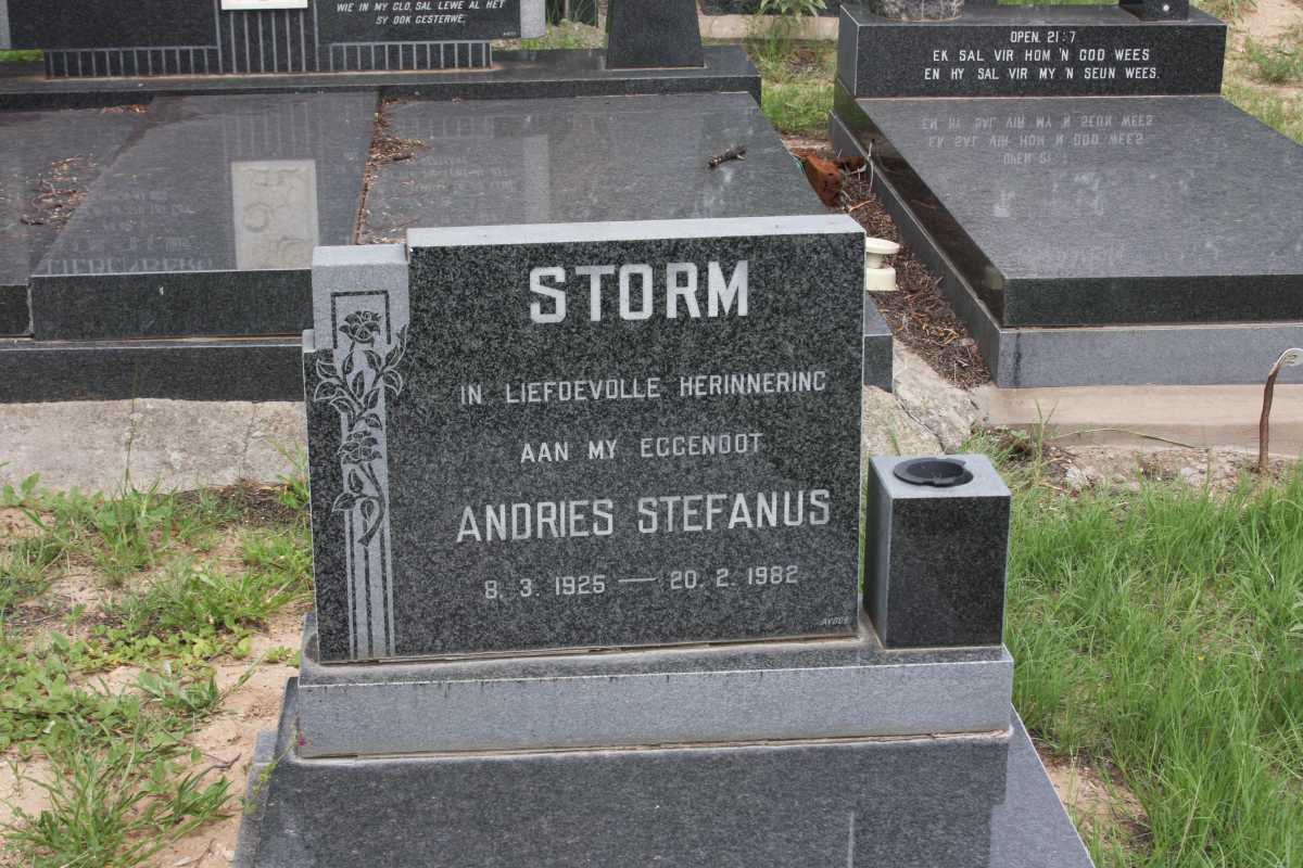 STORM Andries Stefanus 1925-1982