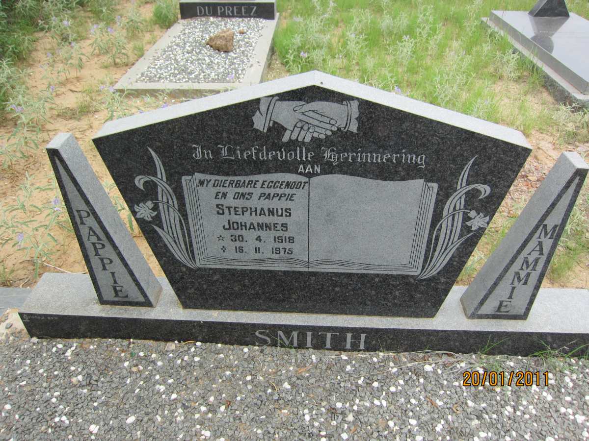 SMITH Stephanus Johannes 1918-1975