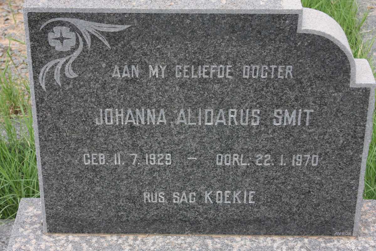 SMIT Johanna Alidarus 1929-1970