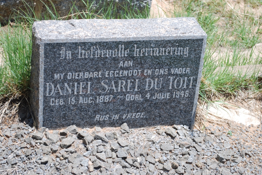 TOIT Daniel Sarel, du 1887-1946