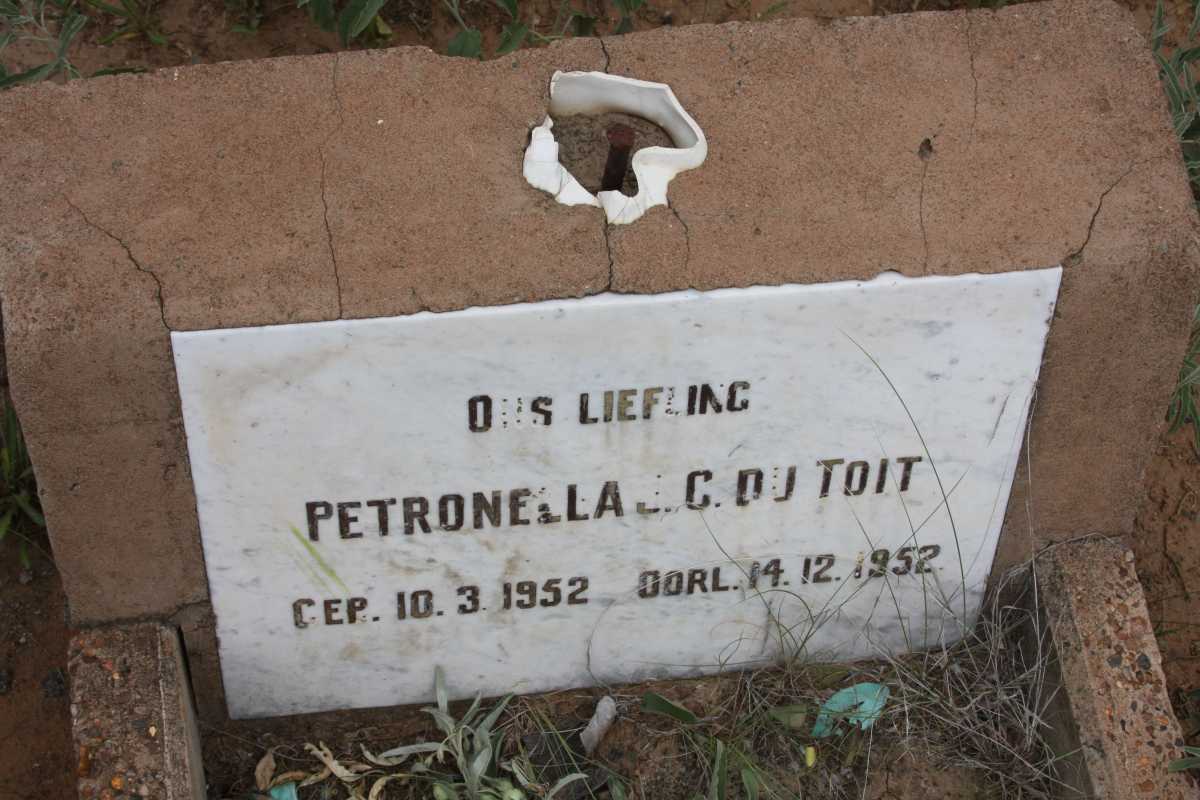 TOIT Petronella J.C., du 1952-1952