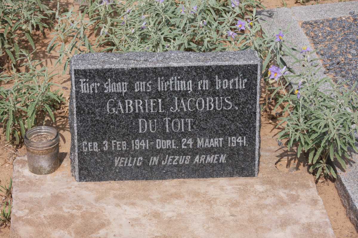 TOIT Gabriel Jacobus, du 1941-1941