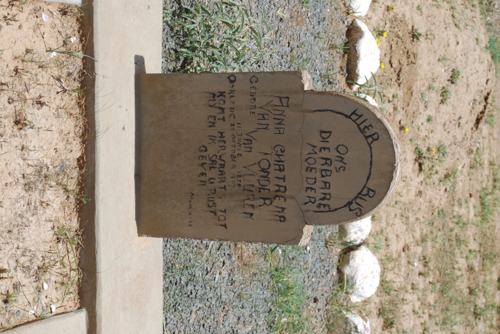 TONDER Anna Chatrena, van nee VAN VUUREN 1858-1937