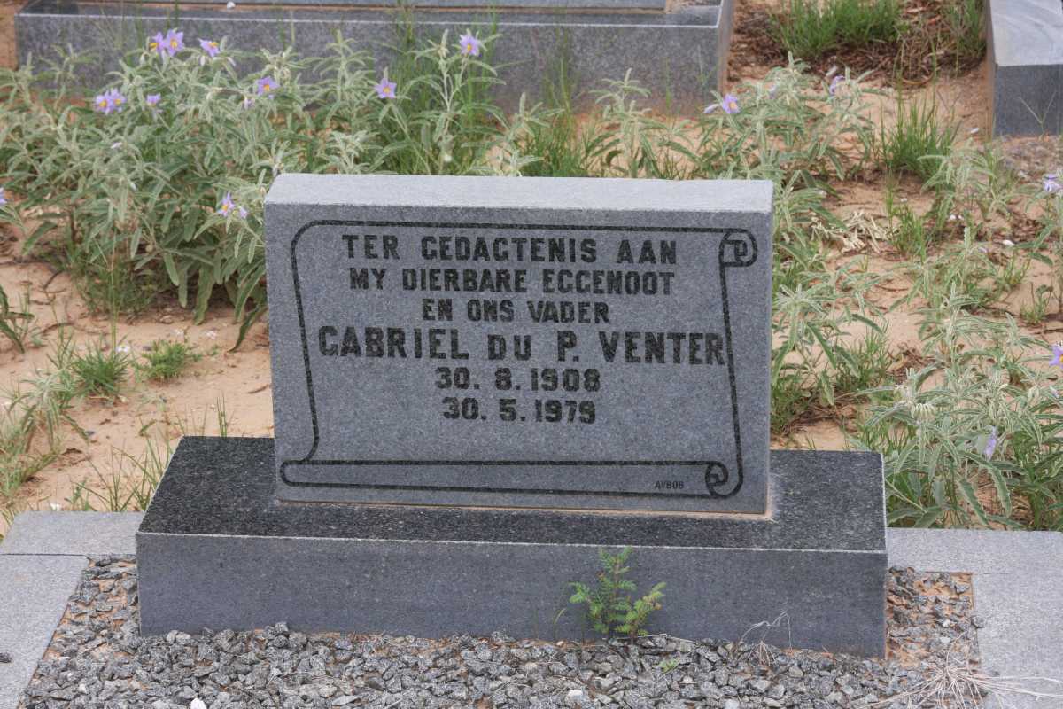 VENTER Gabriel du P.1908-1979