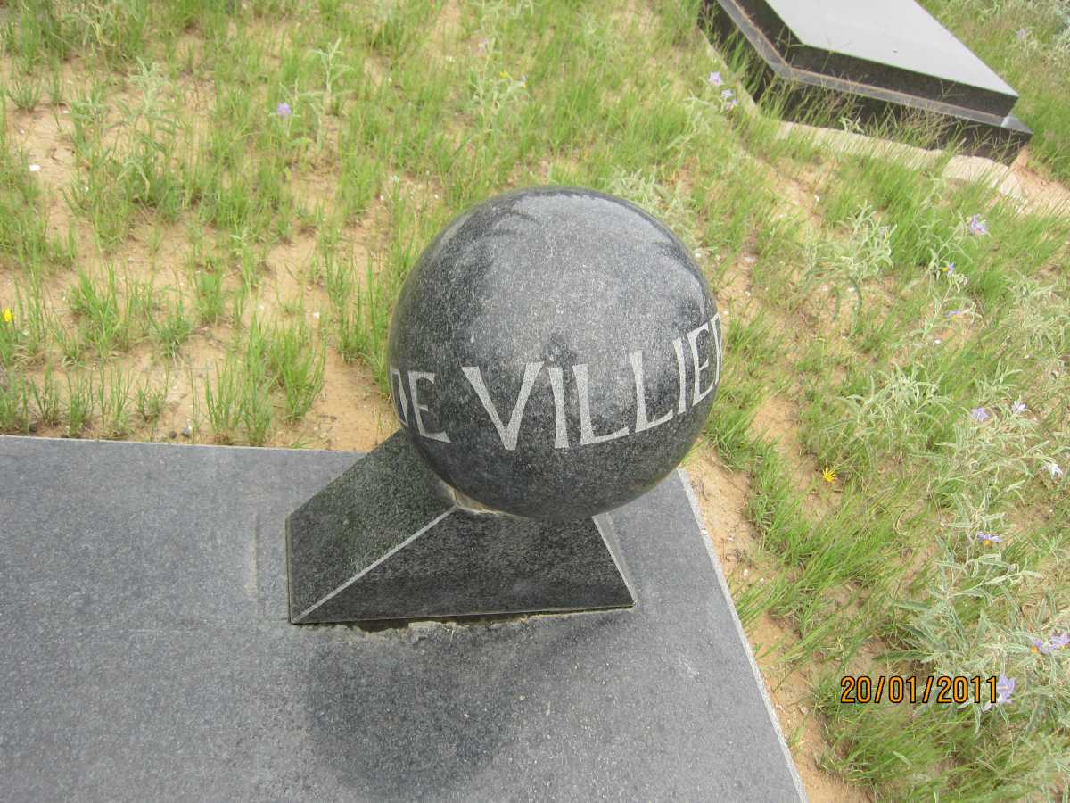 VILLIERS Izak Ferdinand, du 1913-1975