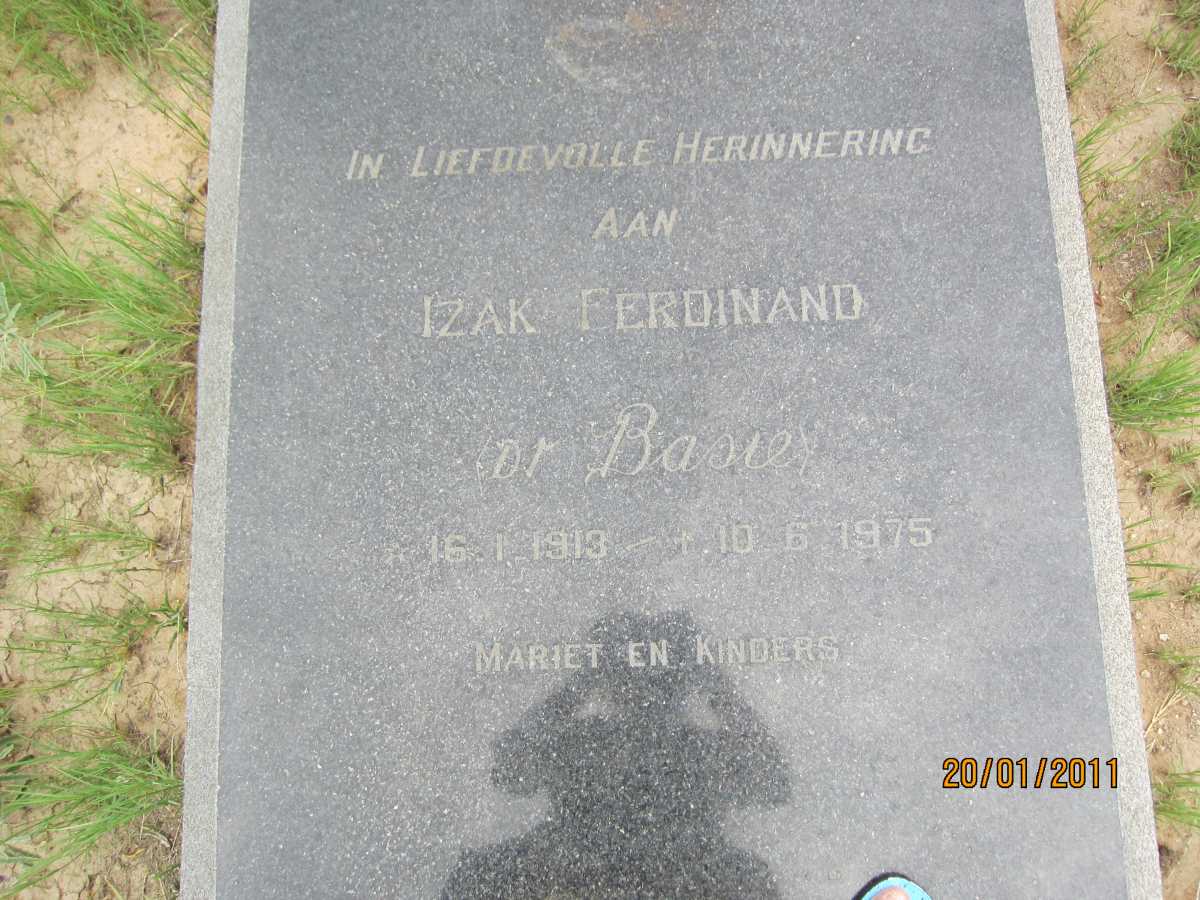 VILLIERS Izak Ferdinand, du 1913-1975
