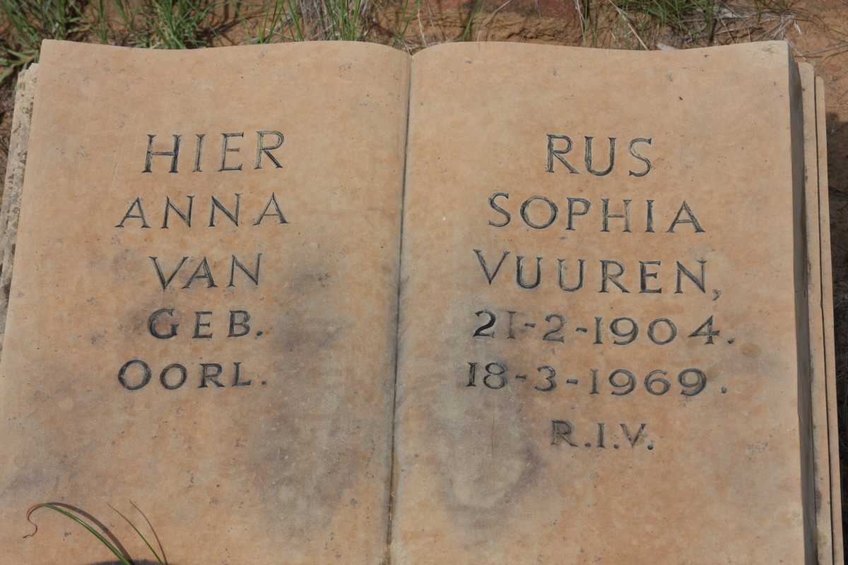 VUUREN Anna Sophia, van 1904-1969