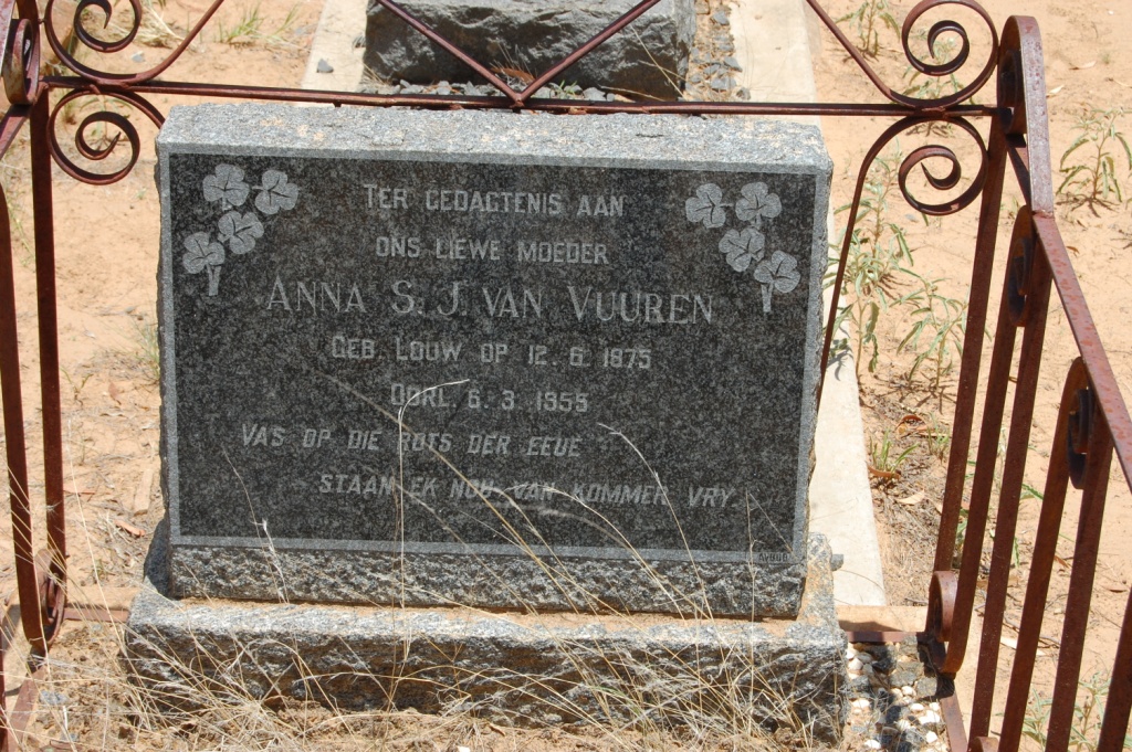 VUUREN Anna S.J., van 1875-1959