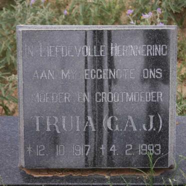 VORSTER P.P.J. 1912- &amp; G.A.J. 1917-1993