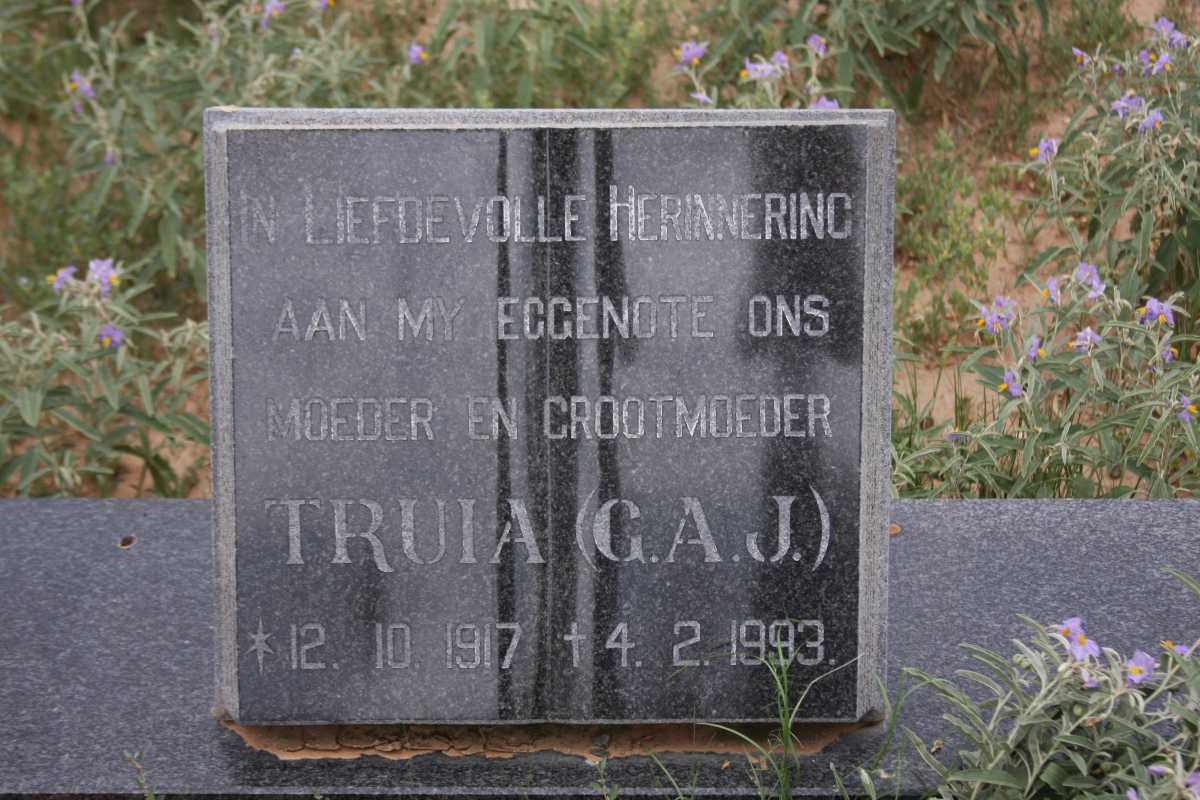 ? G.A.J. 1917-1993