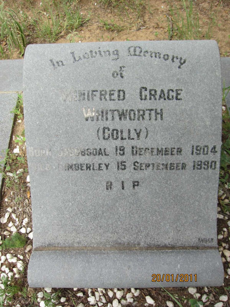 WHITWORTH Winifred Grace 1904-1990