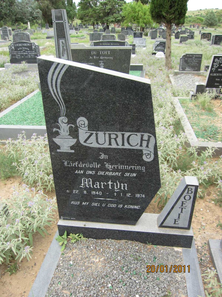 ZÜRICH Martyn 1940-1974