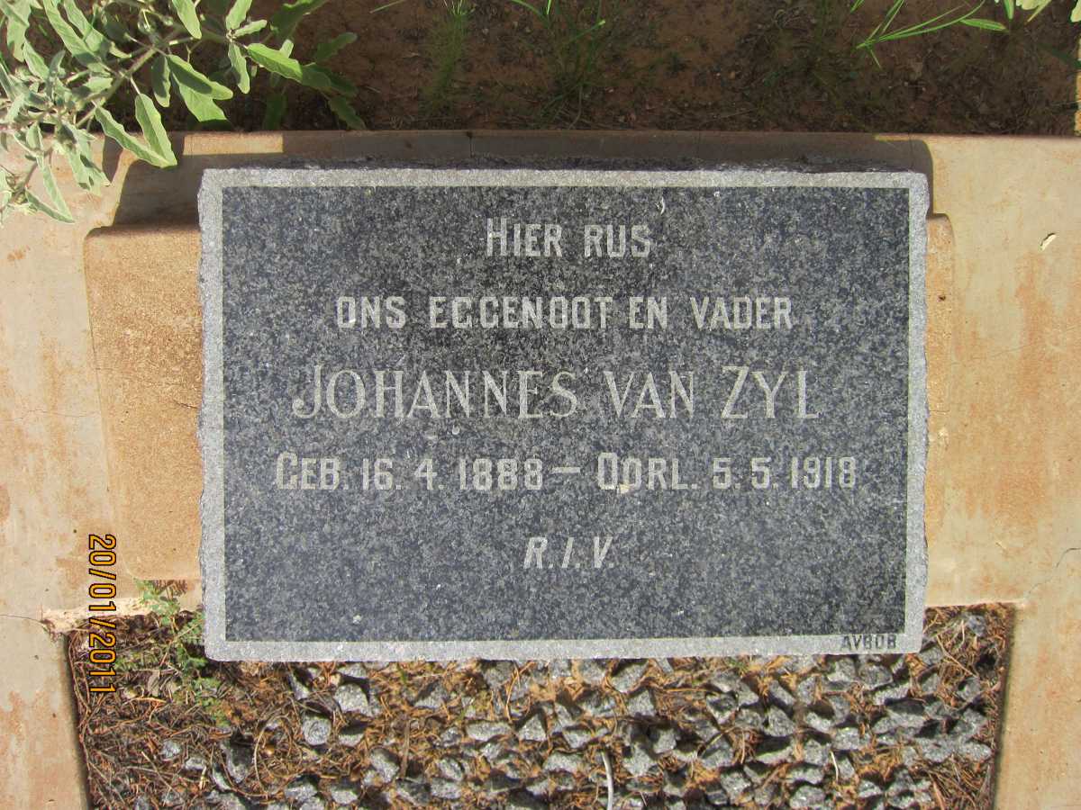 ZYL Johannes, van 1888-1918