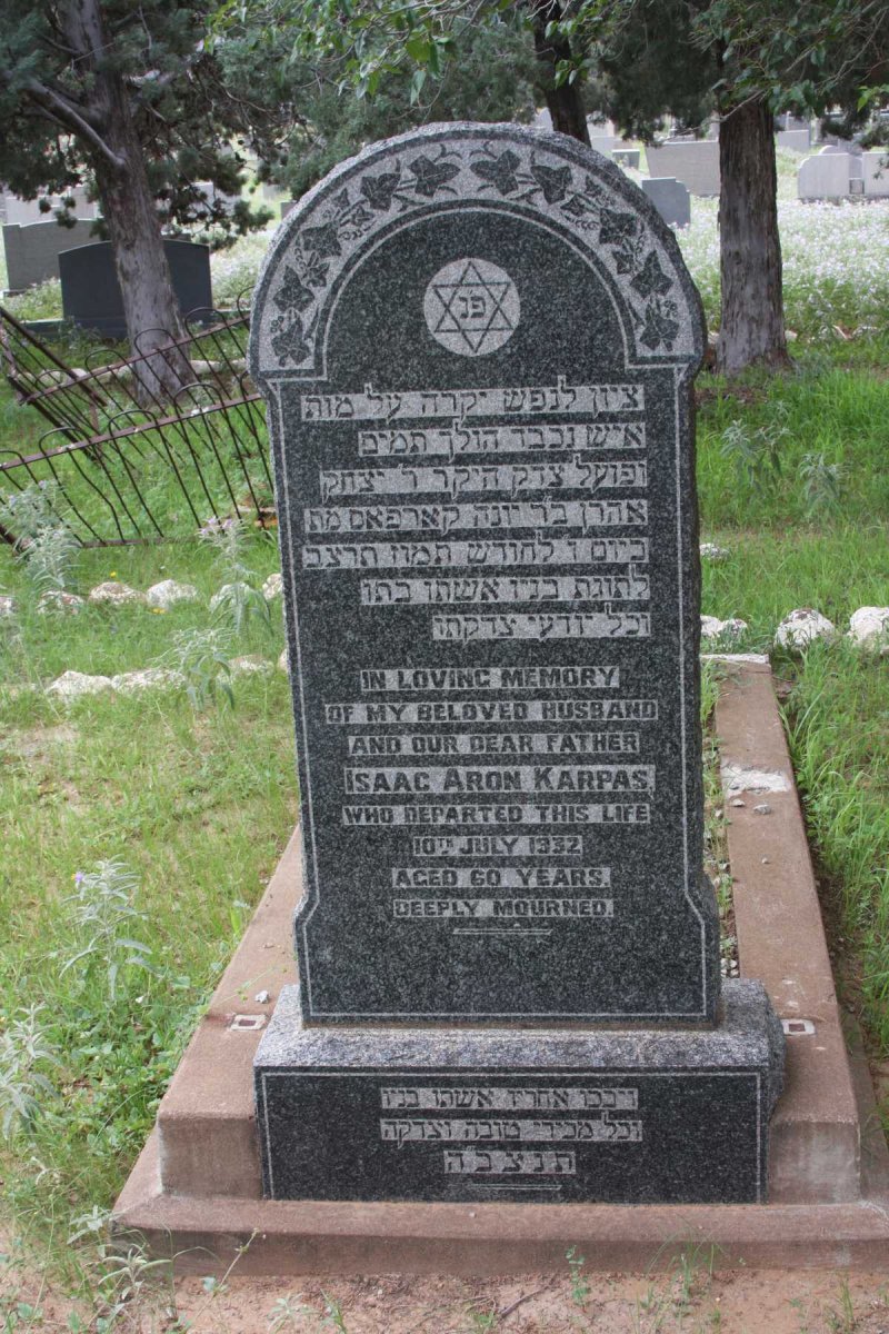 KARPAS Isaac Aron -1932