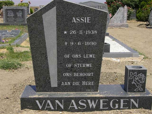 ASWEGEN Assie, van 1938-1990