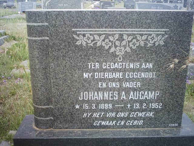 AUCAMP Johannes A. 1899-1952