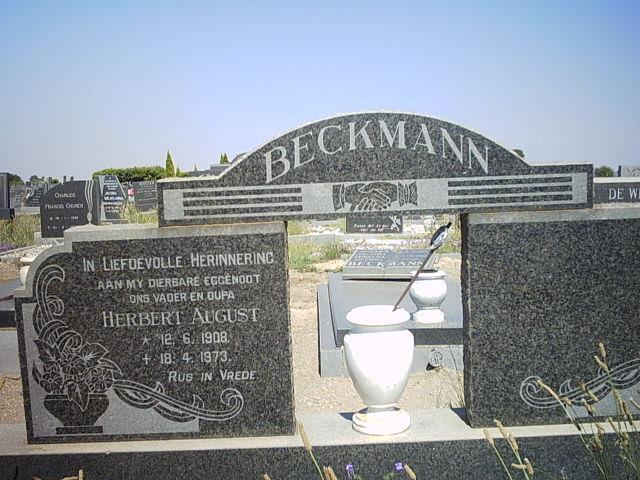 BECKMANN Herbert August 1908-1973
