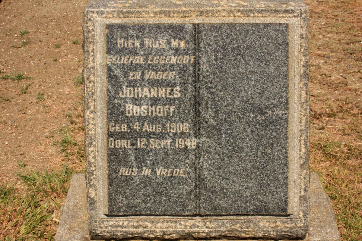 BOSHOFF Johannes 1906-1948