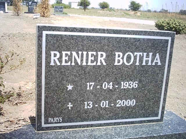 BOTHA Renier 1936-2000