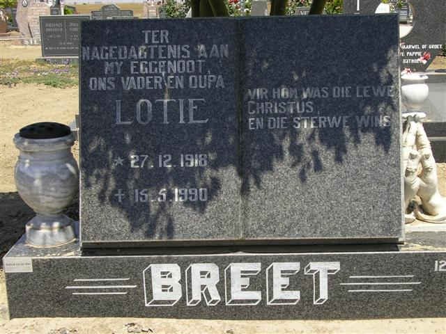 BREET Lotie 1918-1990