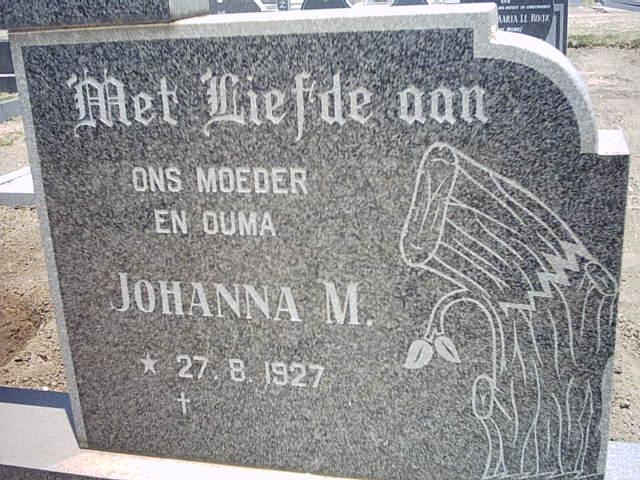 BREEDT Johanna M. 1927-
