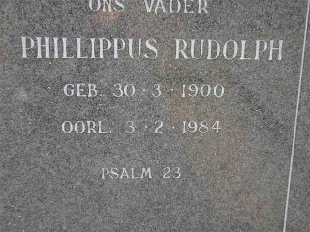 BOTHA Phillippus Rudolph 1900-1984