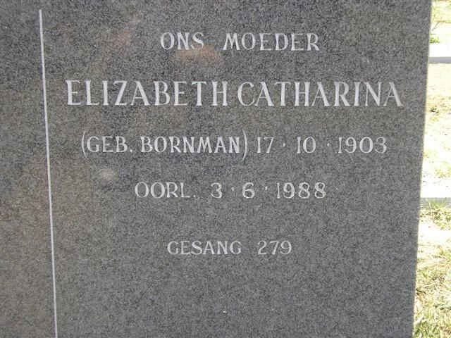 BOTES Elizabeth Catharina nee BORNMAN 1903-1988