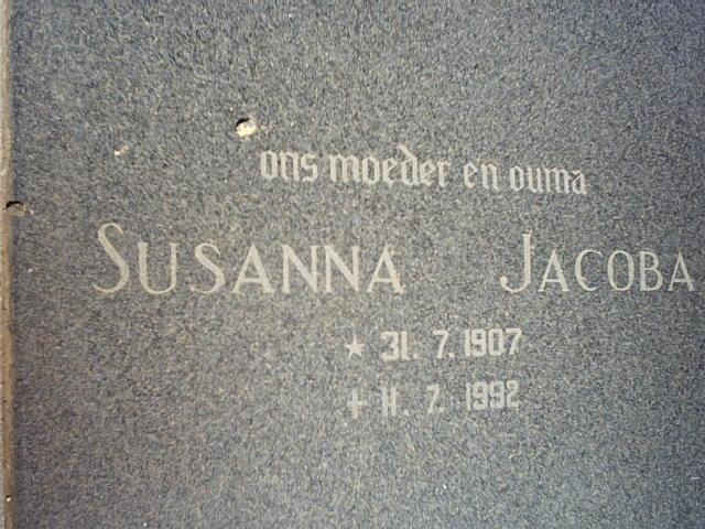 BODEMER Susanna Jacoba 1907-1992