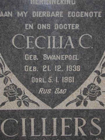 CILLIERS Cecilia C. nee SWANEPOEL 1938-1961