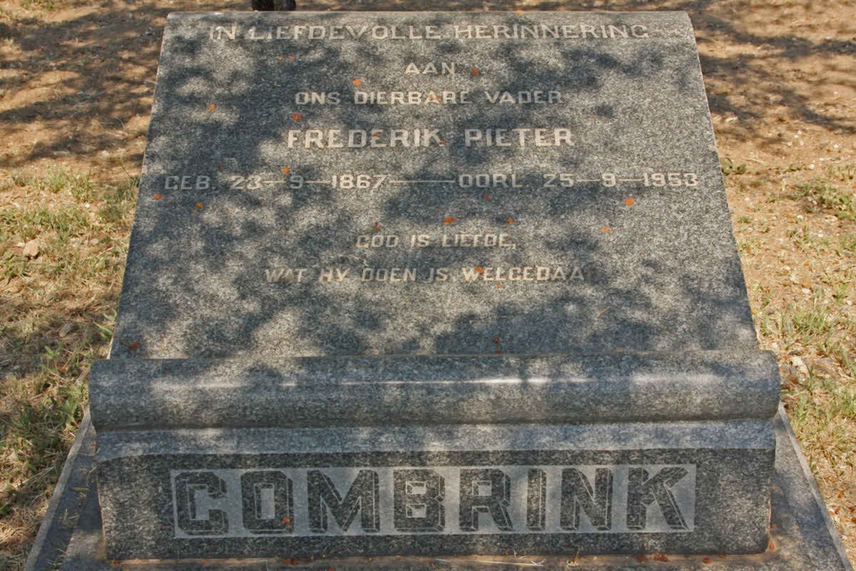 COMBRINK Frederik Pieter 1867-1953