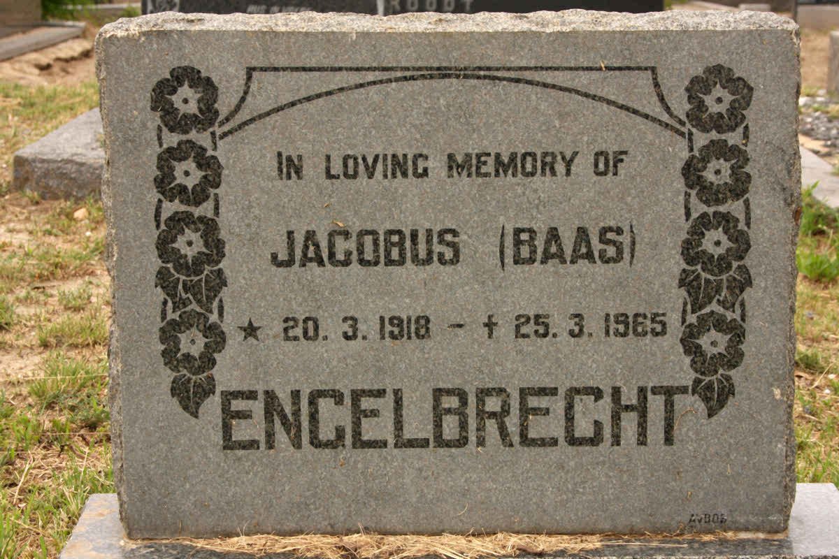 ENGELBRECHT Jacobus 1918-1965