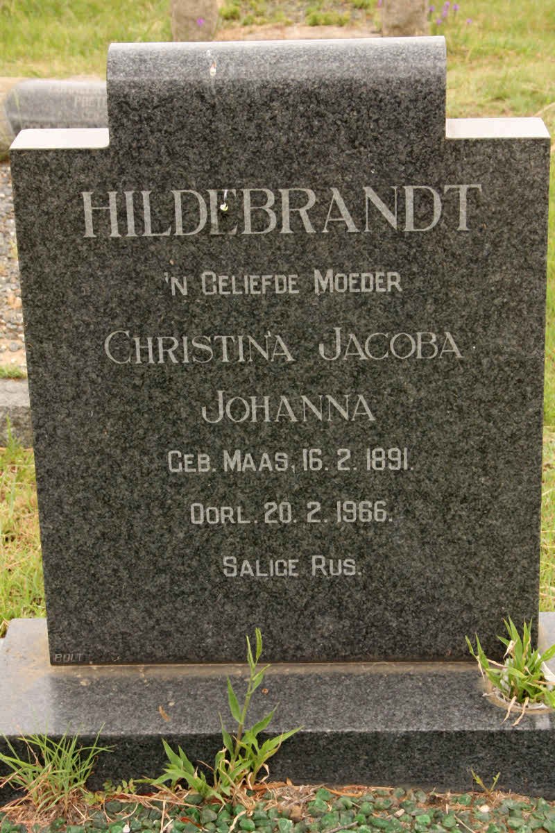 HILDEBRANDT Christina Jacoba Johanna 1891-1966