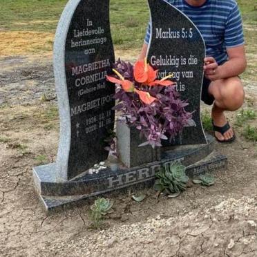 HERBST Magrietha Cornelia nee NEL 1936-2020