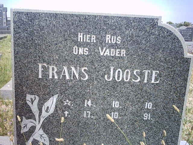 JOOSTE Frans 1910-1991