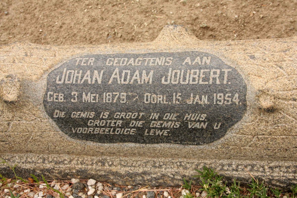 JOUBERT Johan Adam 1879-1954
