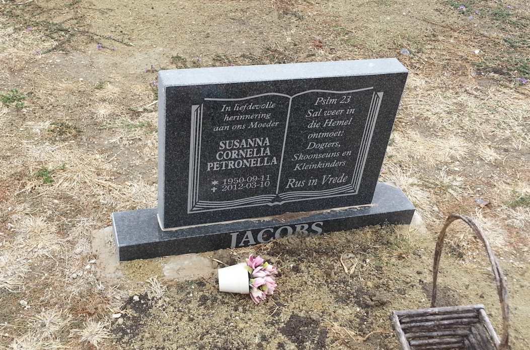 JACOBS Susanna Cornelia Petronella 1950-2012