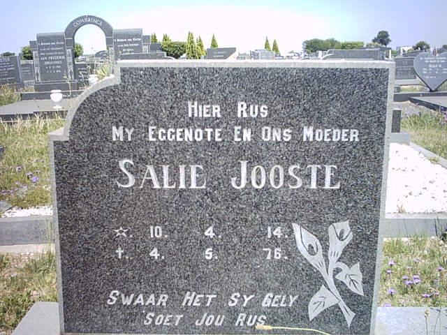 JOOSTE Salie 1914-1976