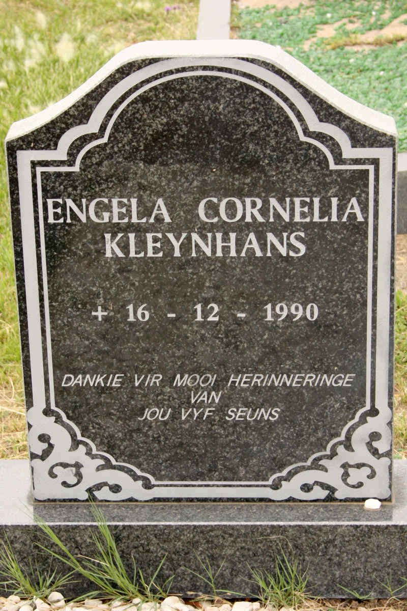 KLEYNHANS Engela Cornelia -1990
