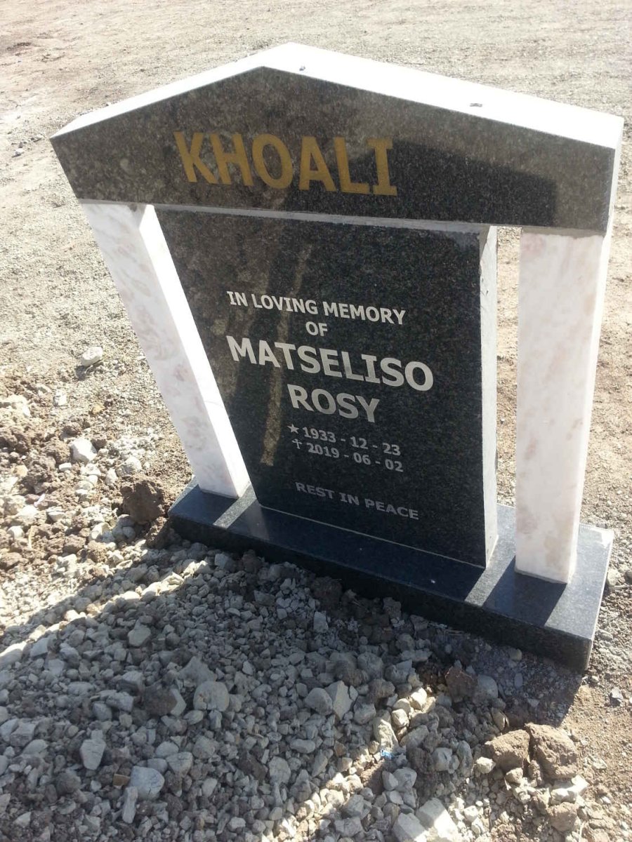 KHOALI Matseliso Rosy 1933-2019