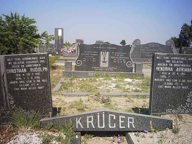 KRUGER Christiaan Rudolph 1901-1982 &amp; Hendrina Adriana 1915-