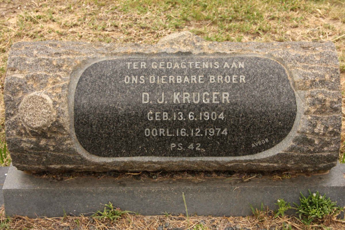 KRUGER D.J. 1904-1974
