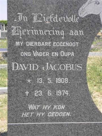 KOTZE David Jacobus 1908-1974