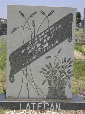 LATEGAN Martha Maria 1909-1977