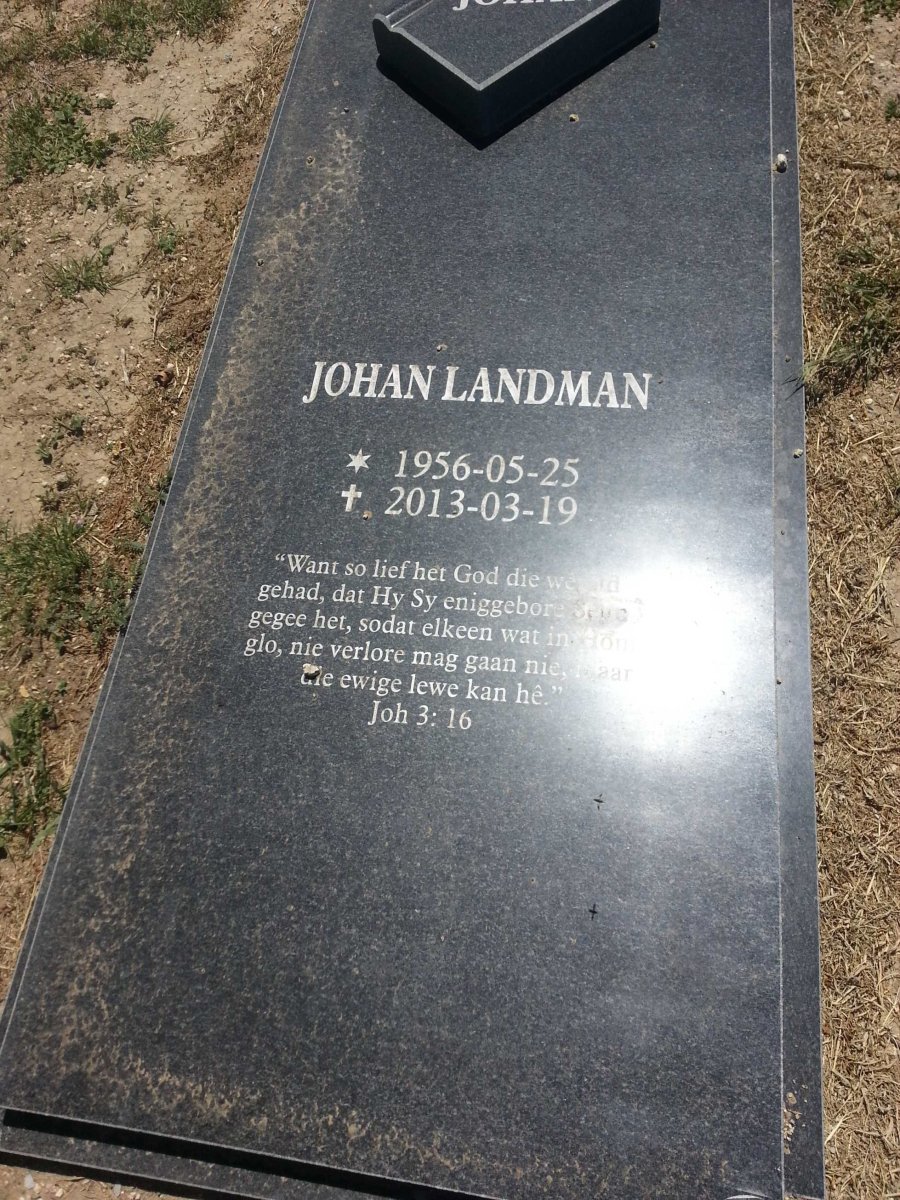 LANDMAN Johan 1956-2013