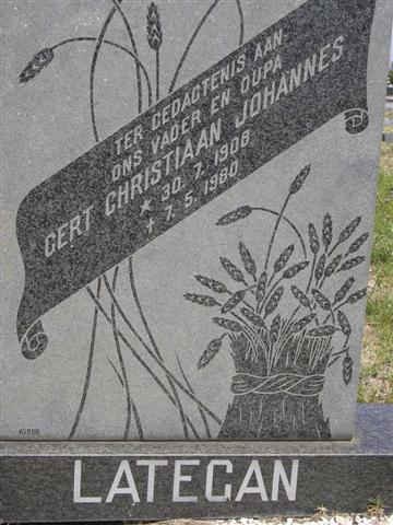 LATEGAN Gert Christiaan Johannes 1908-1980