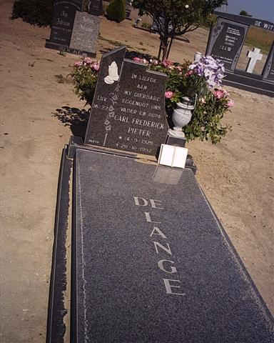 LANGE Carl Frederick Pieter, de 1929-1992
